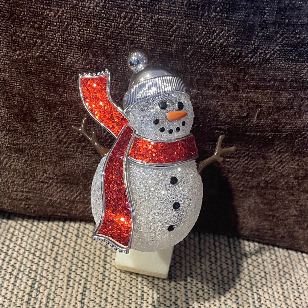 Bath & Body Works Glitter Snowman Wallflower Plug